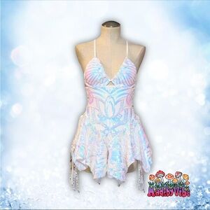 Rave Dress |Icy Prism Sequin Fairy Dress | Pixie Rave Dress